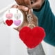 thumbnail image 4 of KAKOWELY 4 llaveros de corazón de San Valentín, llavero de peluche con forma de corazón, colgante para mochila o bolso, decoración., 4 of 5