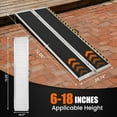 thumbnail image 4 of 6FT Folding Wheelchair Ramp 800LBS Aluminum Portable Non-Slip Ramp for Stairs Cars Doorways Scooters and Home Mobility Access, 4 of 8