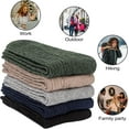 thumbnail image 3 of YooGuoGuo Pack of 5 Womens Wool Socks Winter Warm Thick Knit Soft Vintage Casual Crew Boot Socks Gifts, 3 of 6