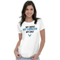 thumbnail image 4 of US Air Force My Hero Airman My Dad Women's T Shirt Ladies Tee Brisco Brands L, 4 of 5