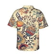 thumbnail image 3 of Picia Floral With Birds And Fantasy Flowers Gentle Cotton Regular Fit Short Sleeve Casual Hawaiian Shirt for Men-Medium, 3 of 9
