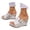 White, variant on Women's Platform Wedge Sandals Open Toe Cork Heeled Slip on Espadrilles Mules Wide Width Casual Dressy Summer Beach Shoes White Size 6