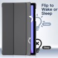 thumbnail image 5 of JETech Case for Samsung Galaxy Tab A7 10.4-Inch 2020 (SM-T500/T505/T507), NOT for Tab A7 Lite, Slim Translucent Back Tri-Fold Folio Stand Protective Tablet Cover, Auto Wake/Sleep (Dark Grey), 5 of 7