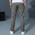 thumbnail image 4 of Xyant Boys School Uniform Pants for Daily Wear Boys Cargo Pants Stretch Elastic Waist School Kids Twill Joggers (Grey,11-12 Years), 4 of 5