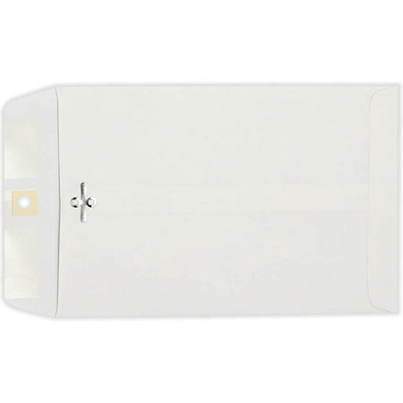 LUXPaper 9 x 12 Clasp Envelopes, Bright White, 250/Pack