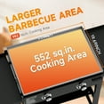 thumbnail image 4 of SKOK Foldable 2 Burners Gas Griddle - 28'' Outdoor Propane Flat Top Grill with Side Shelves - 30,000 BTU, 4 of 9