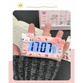 thumbnail image 3 of HELANHO Mini Cute Hello Kitty Alarm Clock with Night Light - LED Display, Date/Temperature/Weekday, Portable Desk Clock for Kids, Girls, Bedroom, Birthday Gifts QQH63-2426, 3 of 6