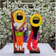 Ram Sita Statue Lord Ram with Sita MATA Idol Ram & Sita Sculpture Hindu God Goddess Statue Lord Ram Goddess Sita Figurine Hindu Religious God Indian Art Spiritual Pooja Decor Gift - AtoZ India Cart