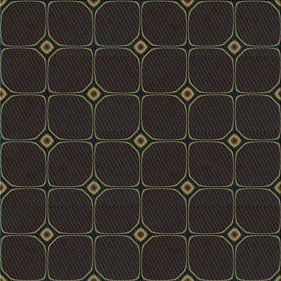 Ahgly Company Indoor Square Patterned Midnight Gray Area Rugs, 7' Square