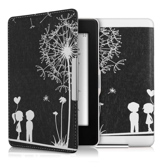 Funda kwmobile para Kindle Paperwhite 6" con acabado de cuero y cierre magnético