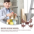 thumbnail image 2 of Shisuyan 4 Sets Mini Table Chair Set Furniture Model Mini House Living Room Accessory, 2 of 8