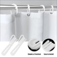 thumbnail image 3 of Shisuyan Adjustable Height Curtain Hooks White 50Pcs 2.8X0.8X0.2In, 3 of 9