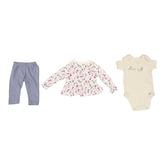 Set Pañalero George Niña Floral 3 Piezas Talla 6 M