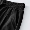 thumbnail image 3 of Men's Drawstring Elastic Loose Ice Silk Pants - Nylon Spandex, Jogging, Straight Leg, Casual, 3 of 8