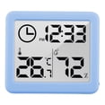 thumbnail image 1 of Mini higrómetro de temperatura digital electrónico digital termómetro interior reloj electrónico con pilas fácil de leer Azul, 1 of 8