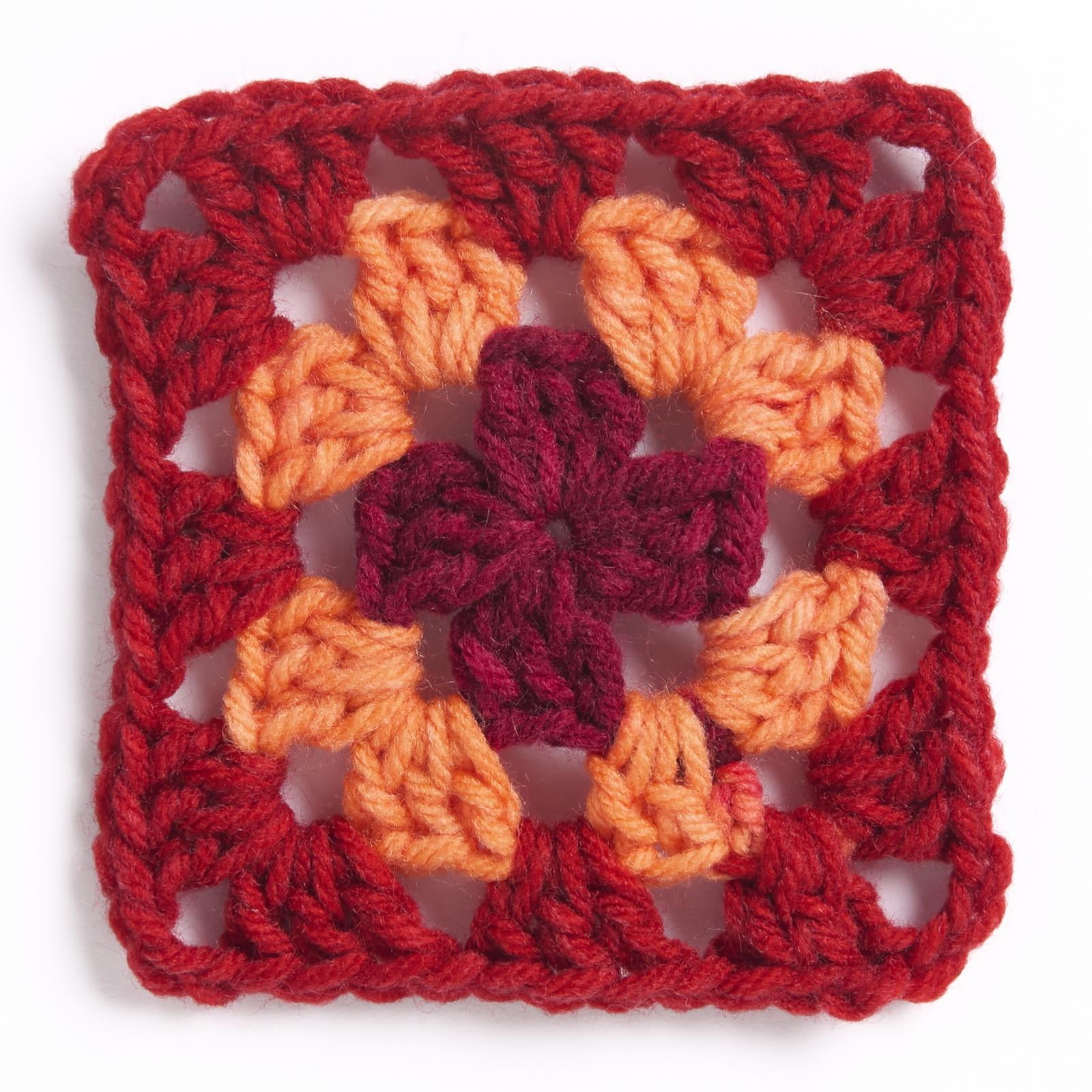 Red Heart® All In One Granny Square Petite™ #4 Worsted (Medium) Acrylic Yarn, Foxy 8.8oz/250g 440 Yards (3 Pack)