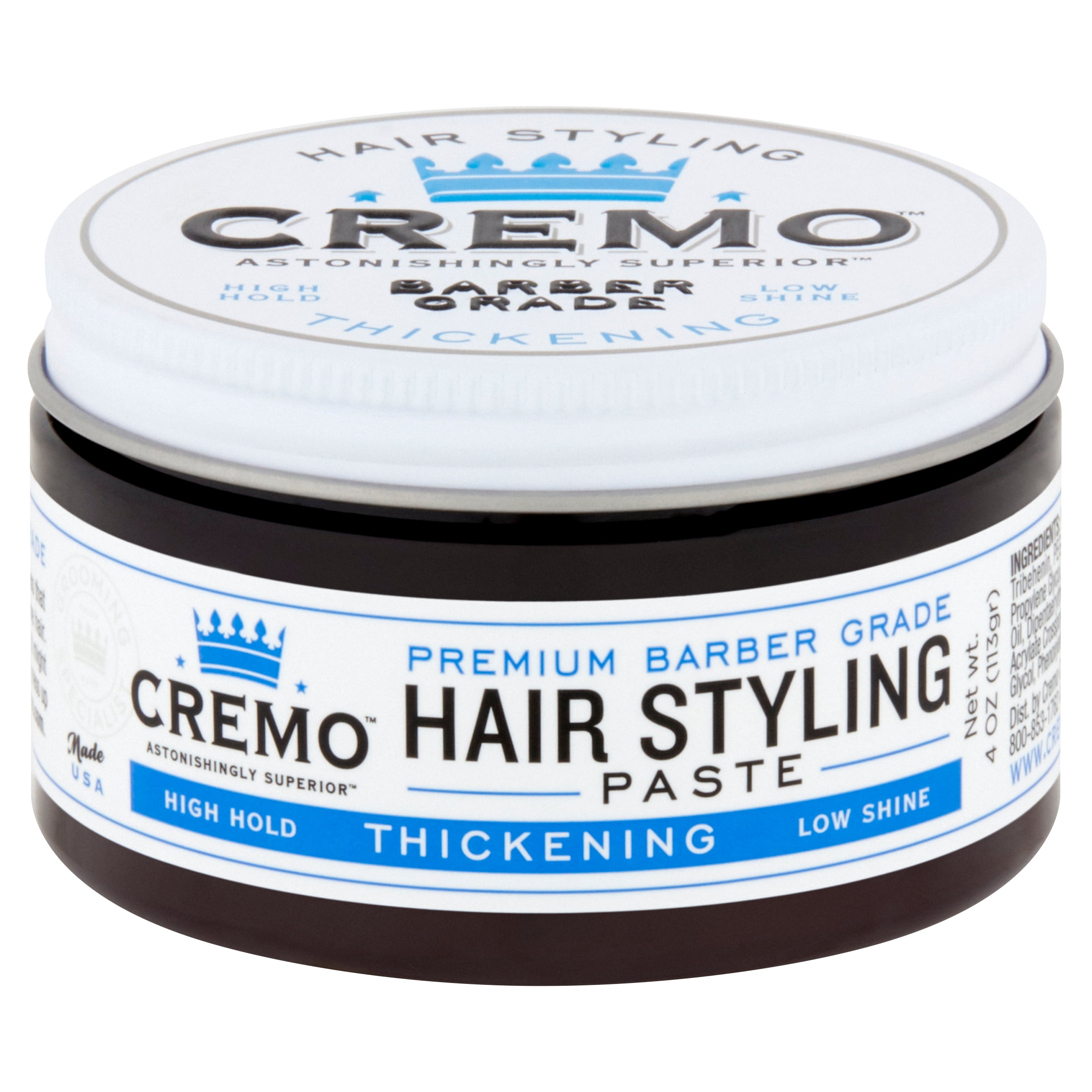 Cremo Astonishingly Superior Thickening Hair Styling Paste, 4 oz