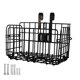 thumbnail image 1 of Cesta delantera plegable para bicicleta, cesta para alforja de bicicleta, cesta para equipaje desmontable para bicicleta negro, 1 of 9