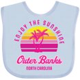 thumbnail image 3 of Inktastic Summer Enjoy the Sunshine Outer Banks North Carolina in Pink Boys or Girls Baby Bib, 3 of 4