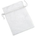 thumbnail image 2 of Dozen Organza 3" x 4" Drawstring Bag Pouches White, 2 of 2