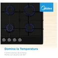 thumbnail image 3 of Parrilla Empotrable a Gas Midea 30' Cristal Templado, 3 of 9