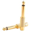 thumbnail image 5 of 5x Gold Plated 6.35mm 1/4 inch Male Mono Plug to RCA Female 6.5mm Jack Audio Stereo Adapter Connecto, 5 of 5