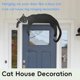 thumbnail image 4 of Adornos de Halloween, adorno de puerta de Halloween, adorno de puerta de gato adorable de metal, decoración de esquina de marco de puerta de gato, letreros y placas decorativas para puertas y ventanas, 4 of 7