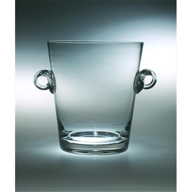 Classic Clear 7 in. High Quality Glass Ice Bucket