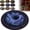 Style B-23.6 in, variant on 3D Skeleton Vortex Halloween Rug, Round Optical Illusion Area Rug with Non-Slip Backing for Indoor Decor