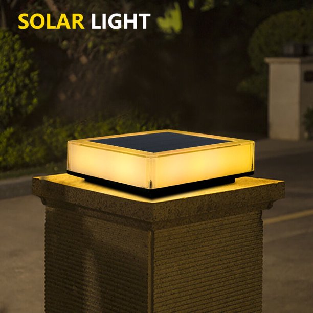 Luces solares que cambian de color para exteriores, luces solares para postes, terrazas, cercas, patios, jardines, estanques, piscinas, impermeables, (cambio de color RGB, 2 unidades)