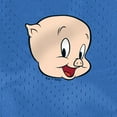 thumbnail image 5 of Looney Tunes Porky Pig Mens Lined Mesh Shorts, Royal, 2X-Large, 5 of 6