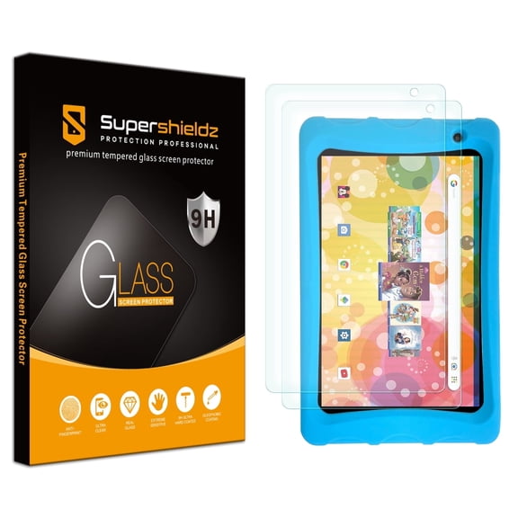 (2 Pack) Supershieldz Designed for Contixo Kids Tablet 8 inch (K80/ K81/ K80A) Tempered Glass Screen Protector, Anti Scratch, Bubble Free