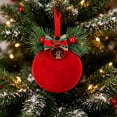 thumbnail image 4 of Leodye 1PCS Christmas Hanging Ball Pendants, Decorative Bauble Ornaments for Christmas Tree and Holiday Scene Arrangement -3.14IN, 4 of 6