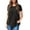 Black, variant on hotojiny Oversized Tshirt for Women Summer Trendy Button Side Slit Casual Tee Lightweight Crew Neck Short Sleeve Loose Tunic Tops