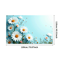 thumbnail image 5 of LUUFILx Floral Daisy Backdrop Decoration Banner Summer Garden Party Background Photography Props Event Wall Hanging Wedding Spring Display Decor, 5 of 8
