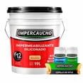 thumbnail image 1 of Kit Impermeabilizante Impercaucho Siliconado Y Mejorado 12 Años Blanco 19L, 1 of 4