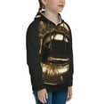 thumbnail image 3 of Kdxio Golden Lips Modern Sculpture Pattern Boys Athletic Unisex Boys Girls Hoodie with Pocket Sweatshirts-X-Large, 3 of 6