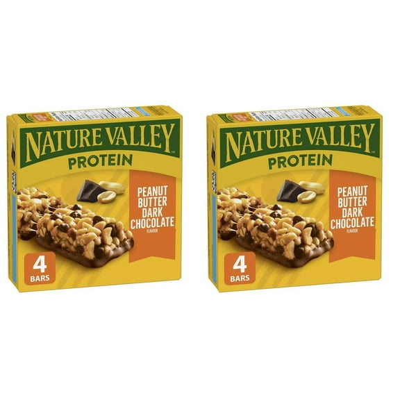 Nature Valley Peanut Butter Dark Chocolate Protein Granola Bars, 148g (2 Pack)