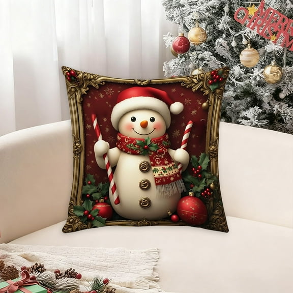 sruoe Christmas Pillow Cover, Pillow Cover, Christmas Pillow Case, Outdoor Christmas Pillow Cover, Christmas Pillow Sham for Christmas decoration.