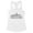 White, variant on Skyline Buenos Aires Argentina Tank Top Fitted Racerback Women's Large White