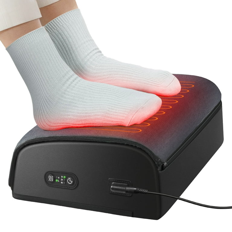 Comfier Heated Foot Warmer & Foot Rest for Under Desk at Home Office, Size: 17.28 x 11.34 x 5.24 inches; 2.38 Pounds, Gray