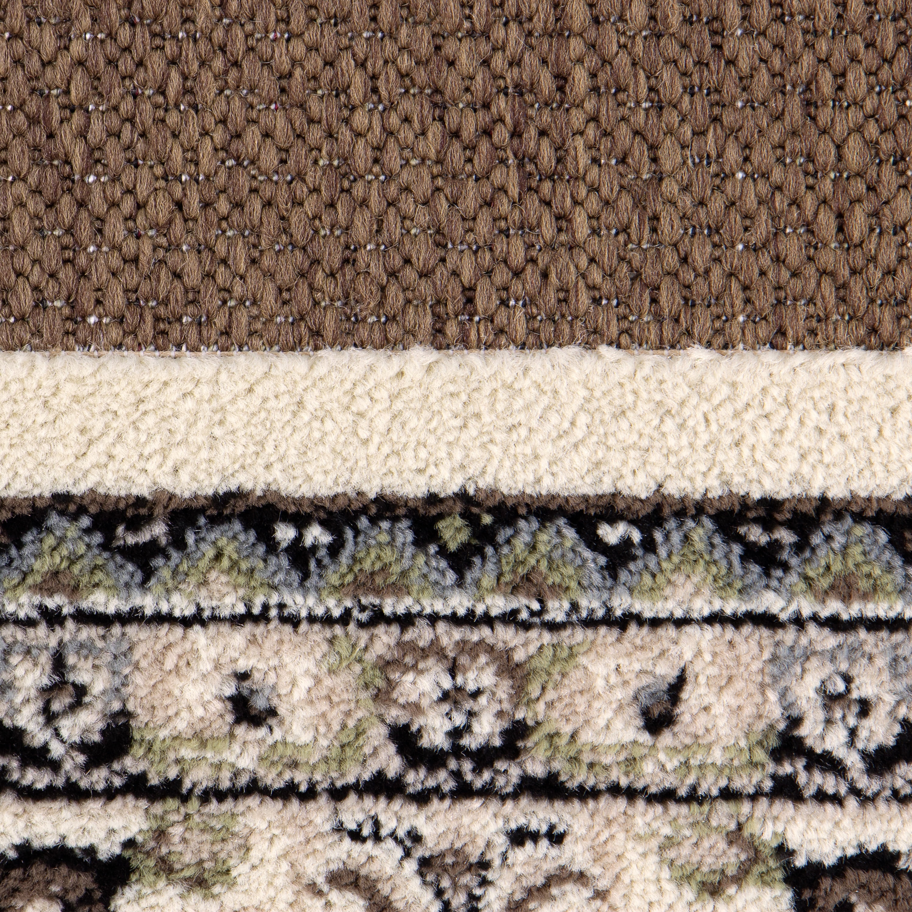 Mainstays Cream Kashan Persian, Faux Layered, Indoor Area Rug, 5' x 7'