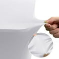 thumbnail image 4 of SUTNEG 4 FT Rectangular Spandex Tablecloth Wrinkle Free for Party DJ Trade Show Banquet Wedding Cocktail, 4 of 5