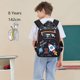thumbnail image 2 of Mochila para Niños, Mochila con Múltiples Compartimentos para Preescolar Primaria De Jardín De Infantes para Niños, Bolsillos Laterales con Correa para El Pecho-Espacio Negro, 2 of 4