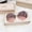 Gradient Gray Pink, variant on Women Frameless Polygon Sunglasses Resin Lens Metal Frame Cut Edge Ocean Gradient Tea Shade Stylish Eyewear Stylish