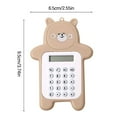 thumbnail image 3 of Skegnu Back to School Supplies Cute Bear Calculator, Basic Button Battery Powered, Handheld Calculator Schools And Children Can Choose, Yellow, Blue, Cyan And Brown., 3 of 5