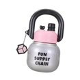 thumbnail image 4 of Botella de agua aislada Copa térmica para bebidas frías y calientes portátiles para mujeres linda botella de bebida de metal a prueba de fugas con Rosa, 4 of 8