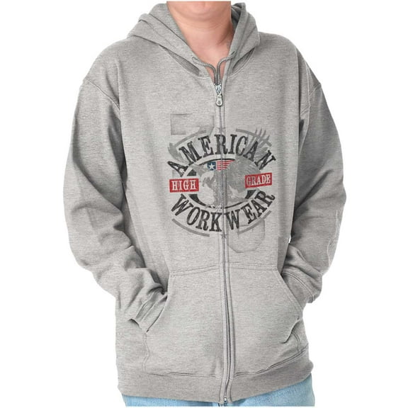 American Bald Eagles Americana Zip Up Hoodie Men's Women's Brisco Brands S