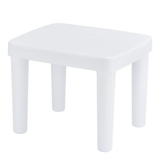 PAMINGONO Children Low Stool White 1Pcs 10.6x8.7x8.3in