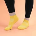 thumbnail image 3 of BambooMN Men's Rayon from Bamboo Athletic Ankle Socks - Yellow - Size 10-14 - 2 Pairs, 3 of 3